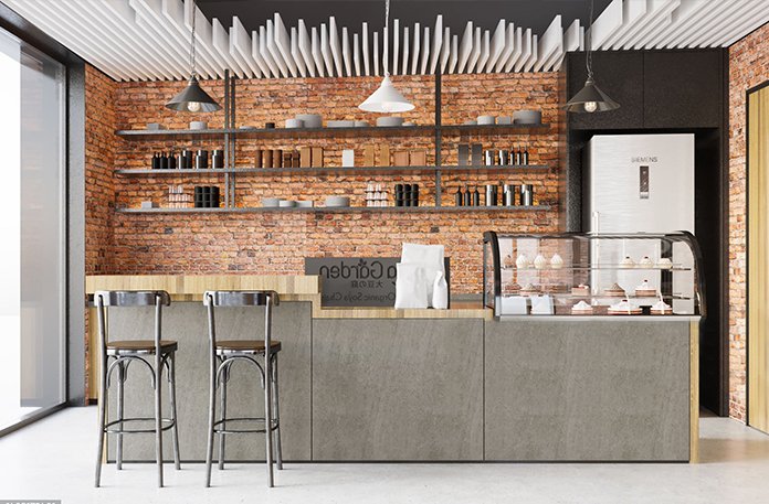 Стійки у стилі лофт